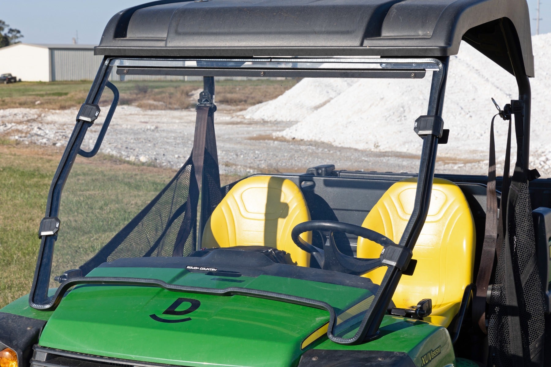 Full Windshield Scratch Resistant John Deere Gator XUV 825 Rough Country-3