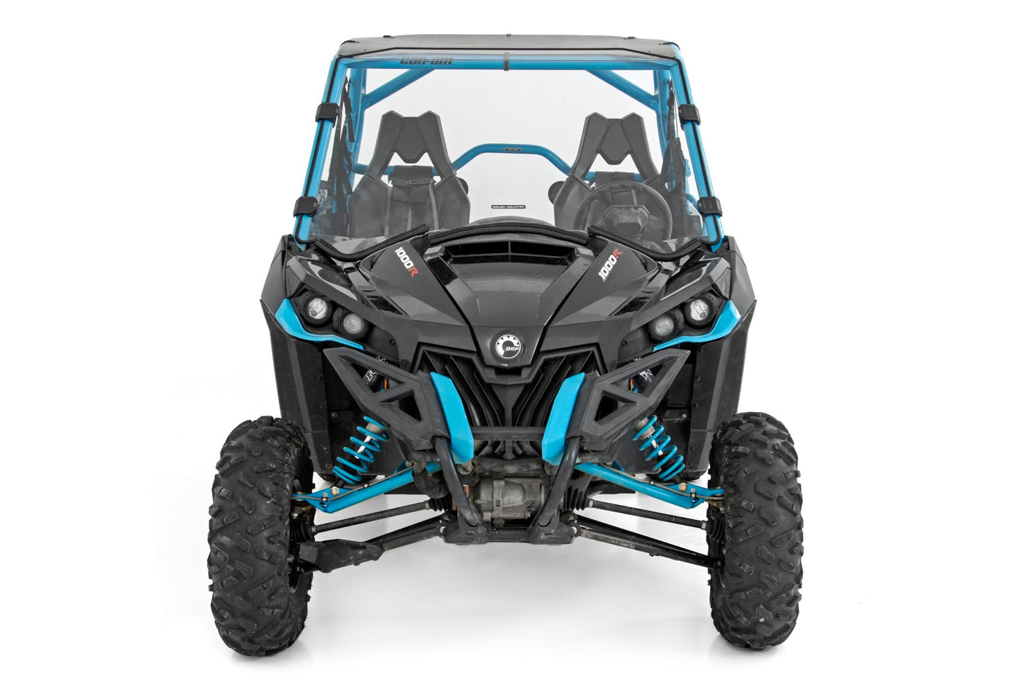 Can-Am Full Scratch Resistant Front Windshield 13-18 Can-Am Maverick Rough Country-3