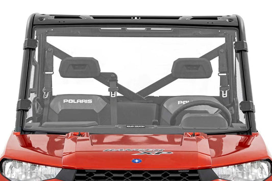 Rough Country Polaris Ranger Scratch Resistant Full Windshield For 13-Pres Polaris Ranger 900XP/16-Pres Ranger 1000XP Rough Country
