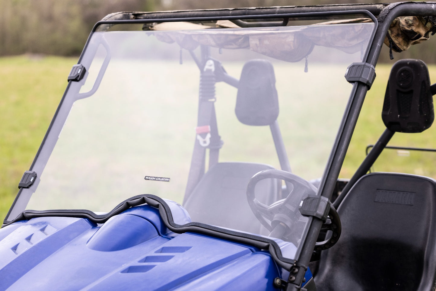 Full Windshield Scratch Resistant Yamaha Rhino 450 (06-08)/Rhino 660 (04-07) Rough Country-3