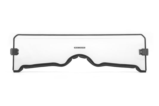 Rough Country Half Windshield Scratch Resistant Yamaha Rhino 450 (06-08)/Rhino 660 (04-07)  Rough Country