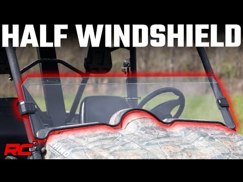 Half Windshield Scratch Resistant Yamaha Rhino 450 (06-08)/Rhino 660 (04-07) Rough Country-1