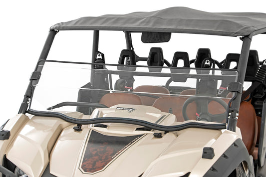 Rough Country Half Windshield Scratch Resistant 14-22 Yamaha Viking 4WD Rough Country