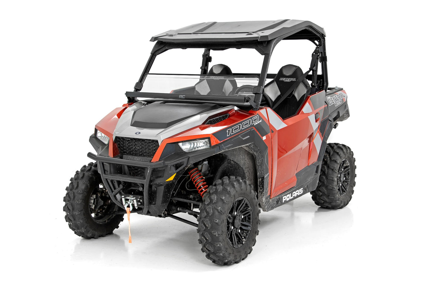 Half Windshield Scratch Resistant 20-22 Polaris General XP 1000/General XP 4 1000 Rough Country-4