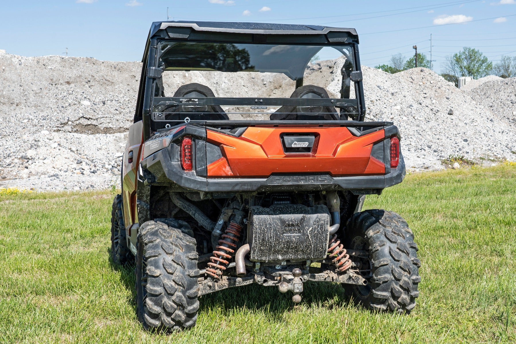 Rough Country Scratch Resistant Rear Windshield (16-20 Polaris General) Rough Country
