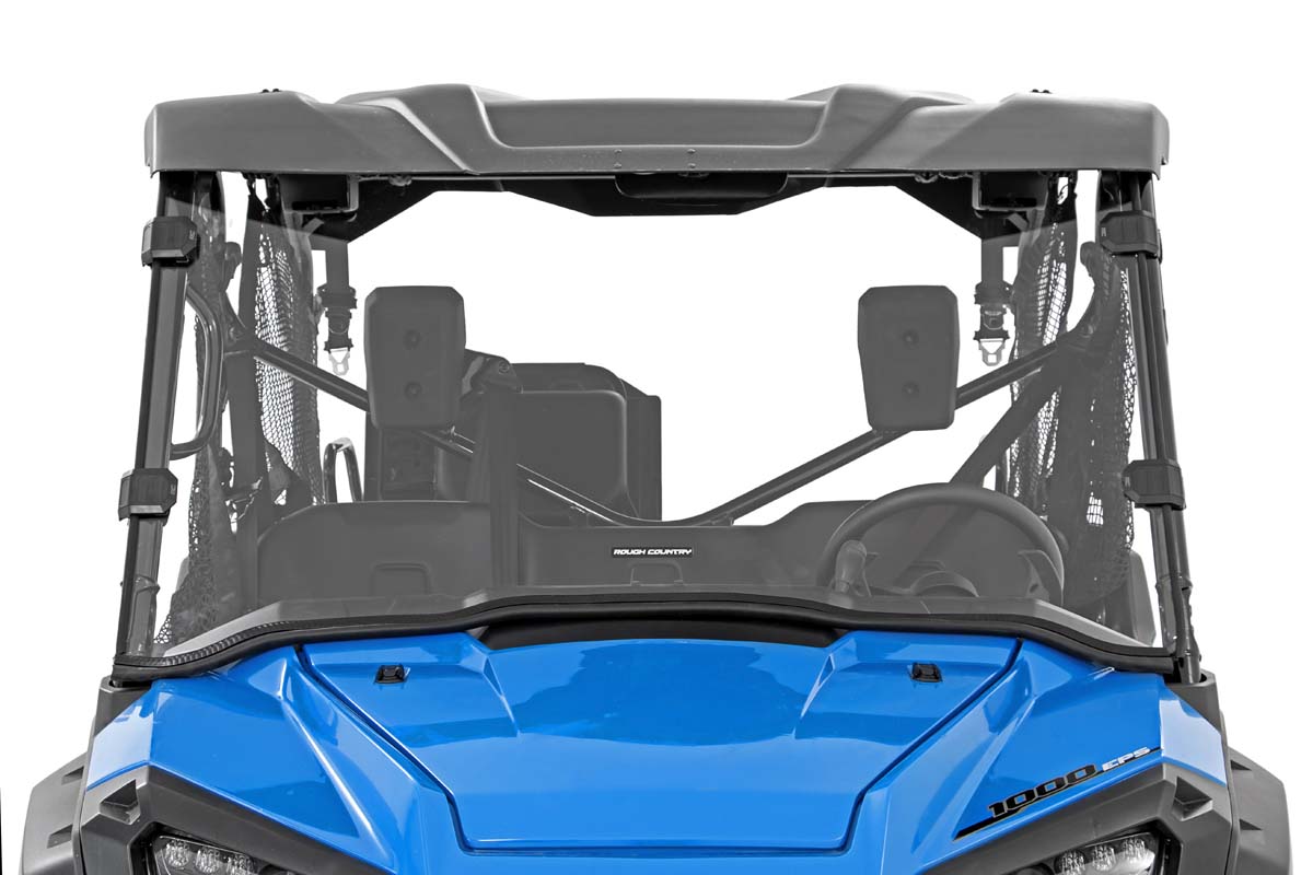 Rough Country Honda Scratch Resistant Full Windshield 2016-2020 Pioneer 1000 Rough Country