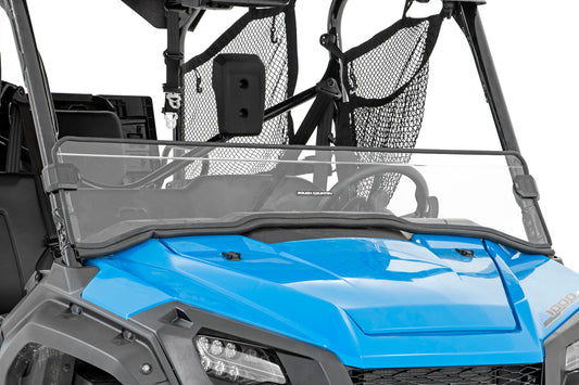 Rough Country Honda Scratch Resistant Half Windshield (16-20 Pioneer 1000) Rough Country