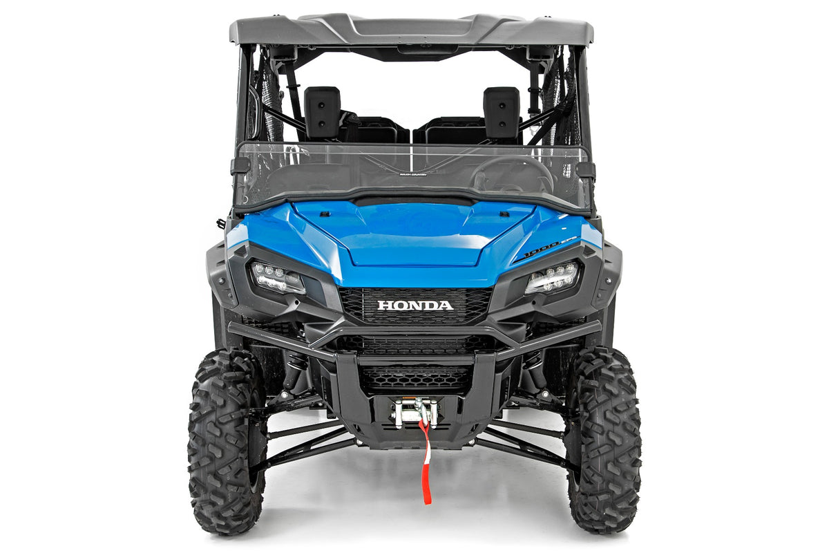 Honda Scratch Resistant Half Windshield (16-20 Pioneer 1000) Rough Country-1
