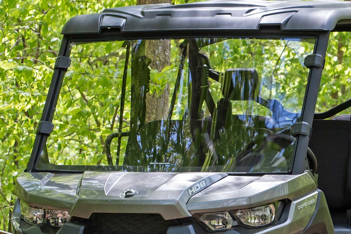 Full Windshield Scratch Resistant Can-Am Defender HD 8/HD 9/HD 10 Rough Country-2