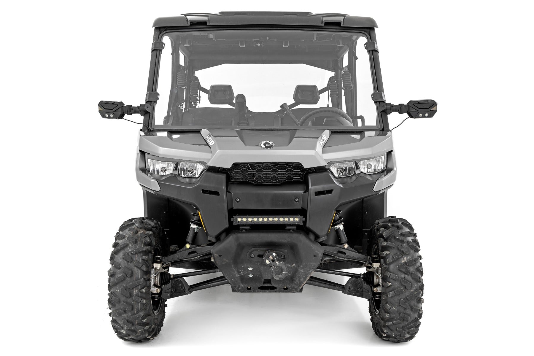 Full Windshield Scratch Resistant Can-Am Defender HD 8/HD 9/HD 10 Rough Country-3