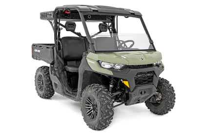 Half Windshield Scratch Resistant 16-22 Can-Am Defender 4WD Rough Country-4