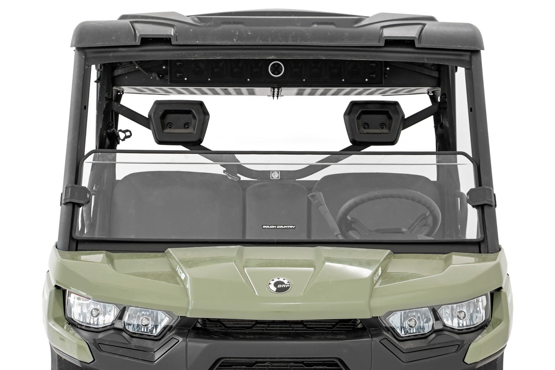 Can-Am Half Windshield 16-21 Can-Am Defender 4WD Rough Country-4