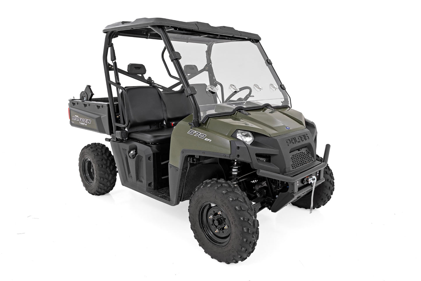 Vented Full Windshield Scratch Resistant Polaris Ranger 570 Rough Country-2