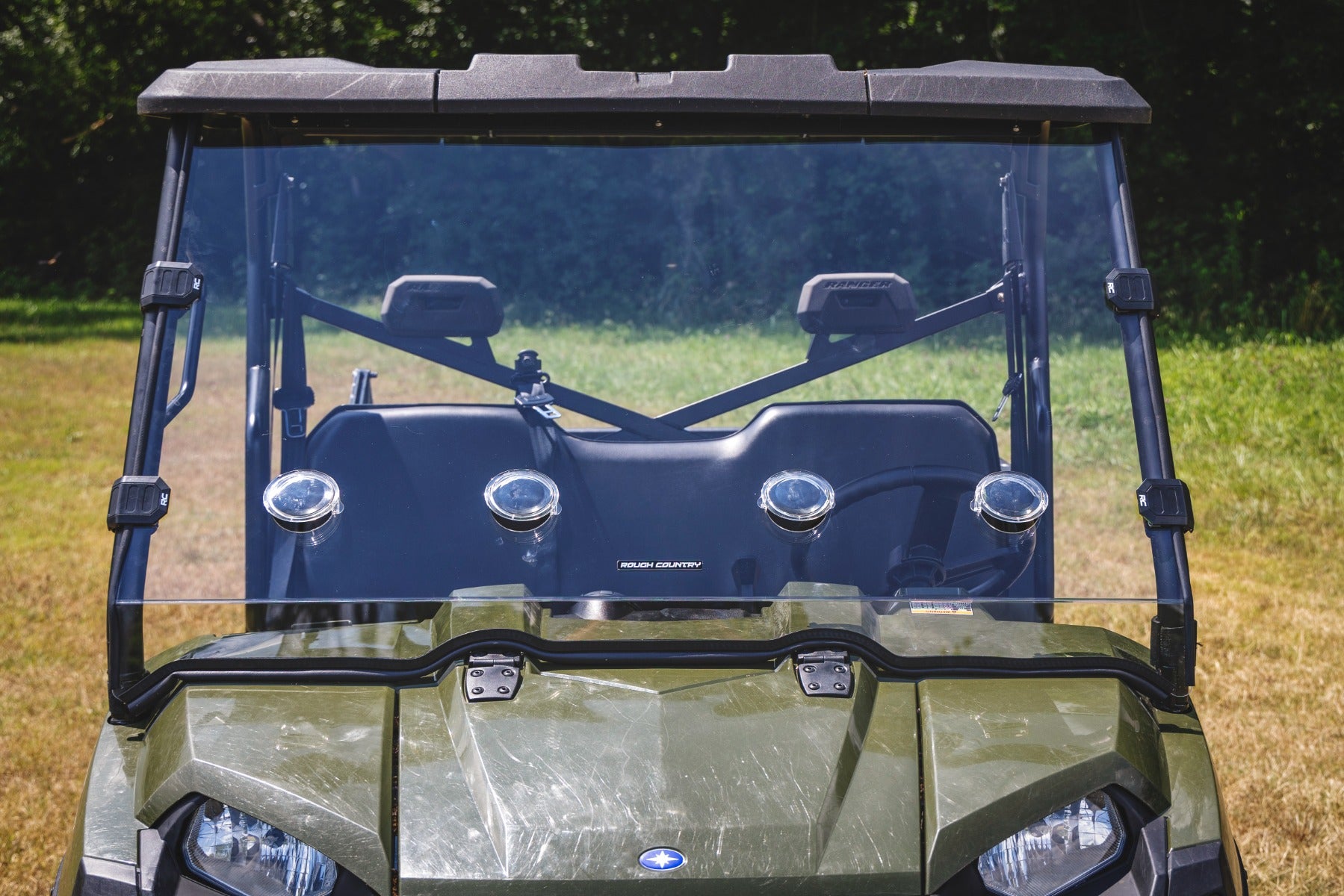 Vented Full Windshield Scratch Resistant Polaris Ranger 570 Rough Country-5