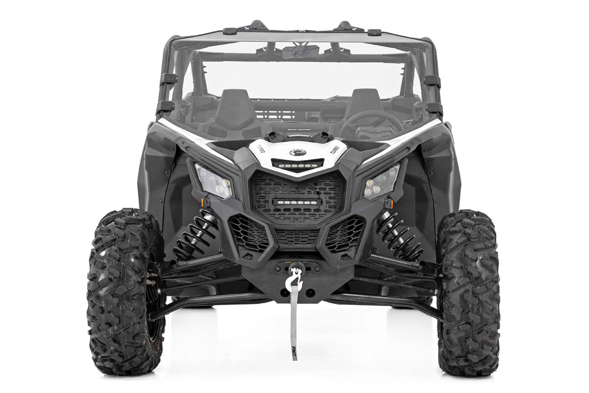 Rough Country Can-Am Scratch Resistant Full Windshield 17-20 Maverick X3 Rough Country
