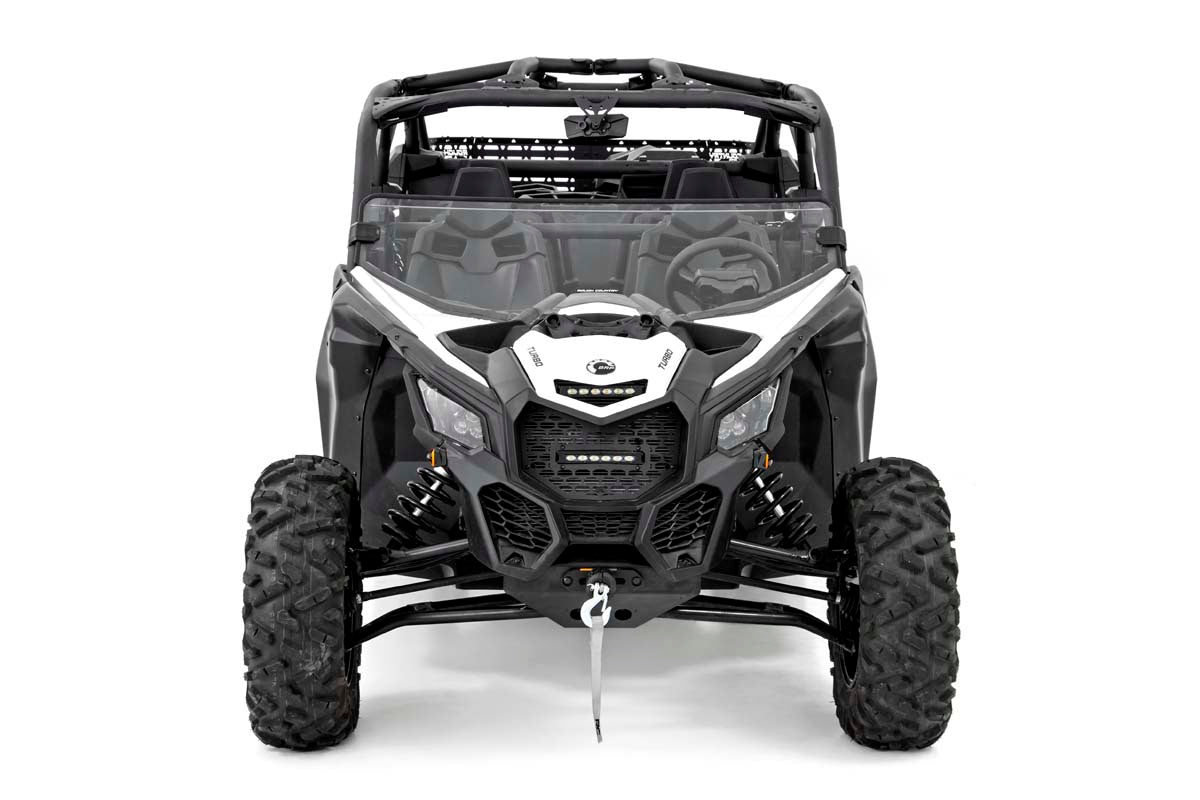 Rough Country Can-Am Scratch Resistant Half Windshield 17-20 Maverick X3 Rough Country