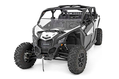 Can-Am Scratch Resistant Half Windshield 17-20 Maverick X3 Rough Country-2