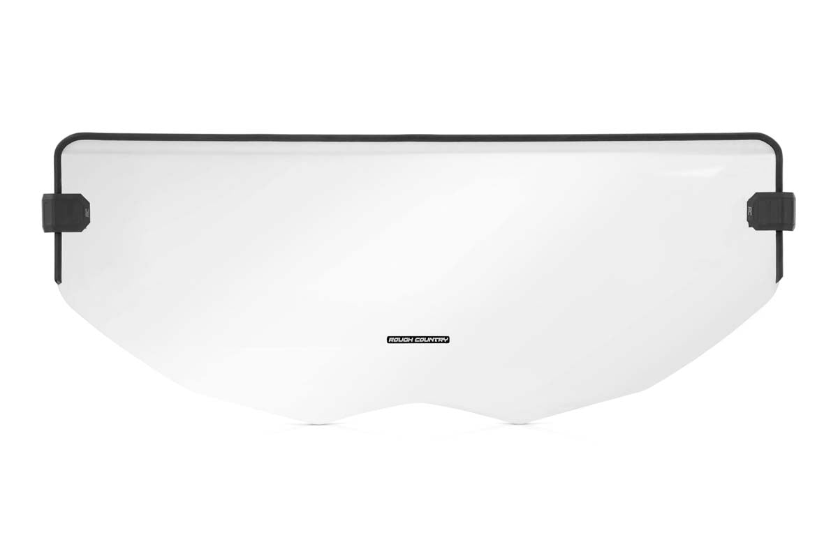 Can-Am Scratch Resistant Half Windshield 17-20 Maverick X3 Rough Country-3