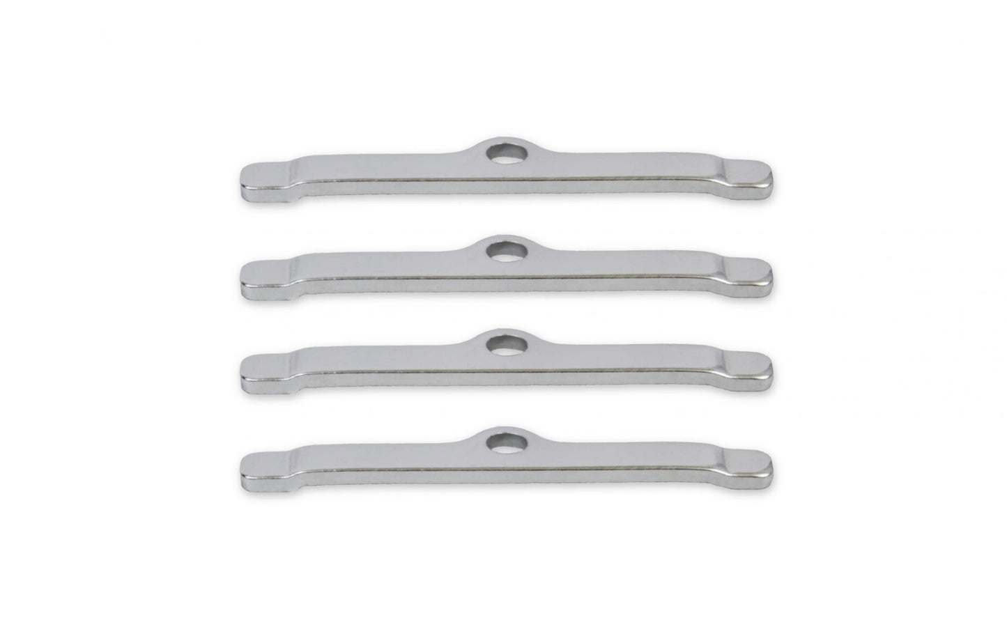 Valve Cover Clamps Chrome Custom extra long, 1/4 Inch Diameter Holes, 4 in a set Mr Gasket-1