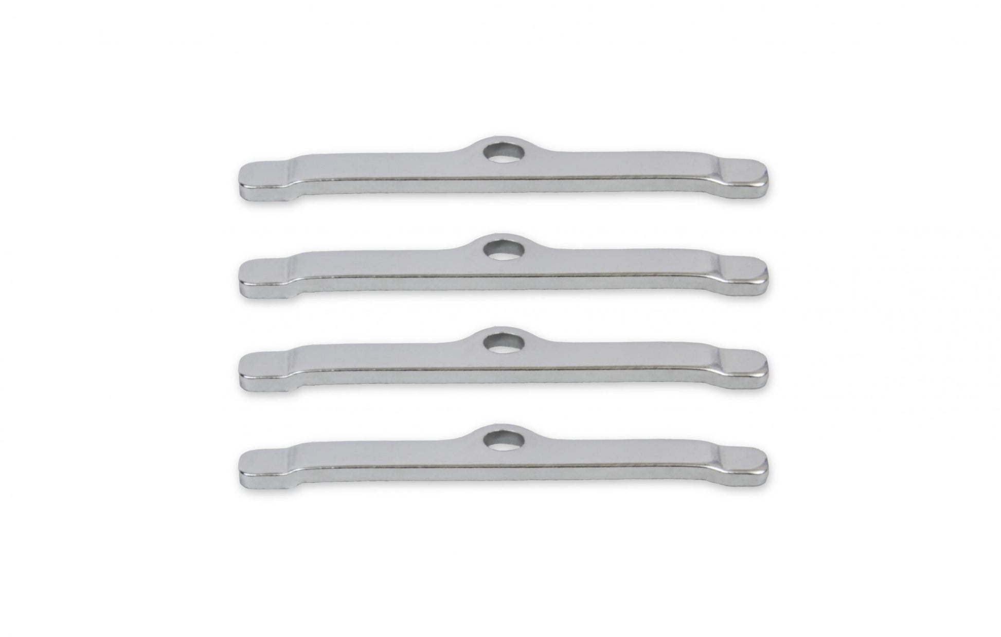 Valve Cover Clamps Chrome Custom extra long, 1/4 Inch Diameter Holes, 4 in a set Mr Gasket-1