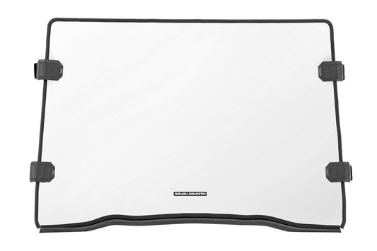 Rough Country Polaris Scratch Resistant Full Windshield (14-19 RZR 900/1000XP) Rough Country