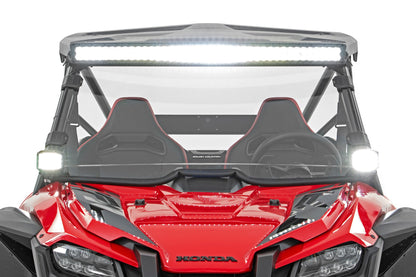 Honda Scratch Resistant Full Windshield (2019-2020 Honda Talon) Rough Country-1