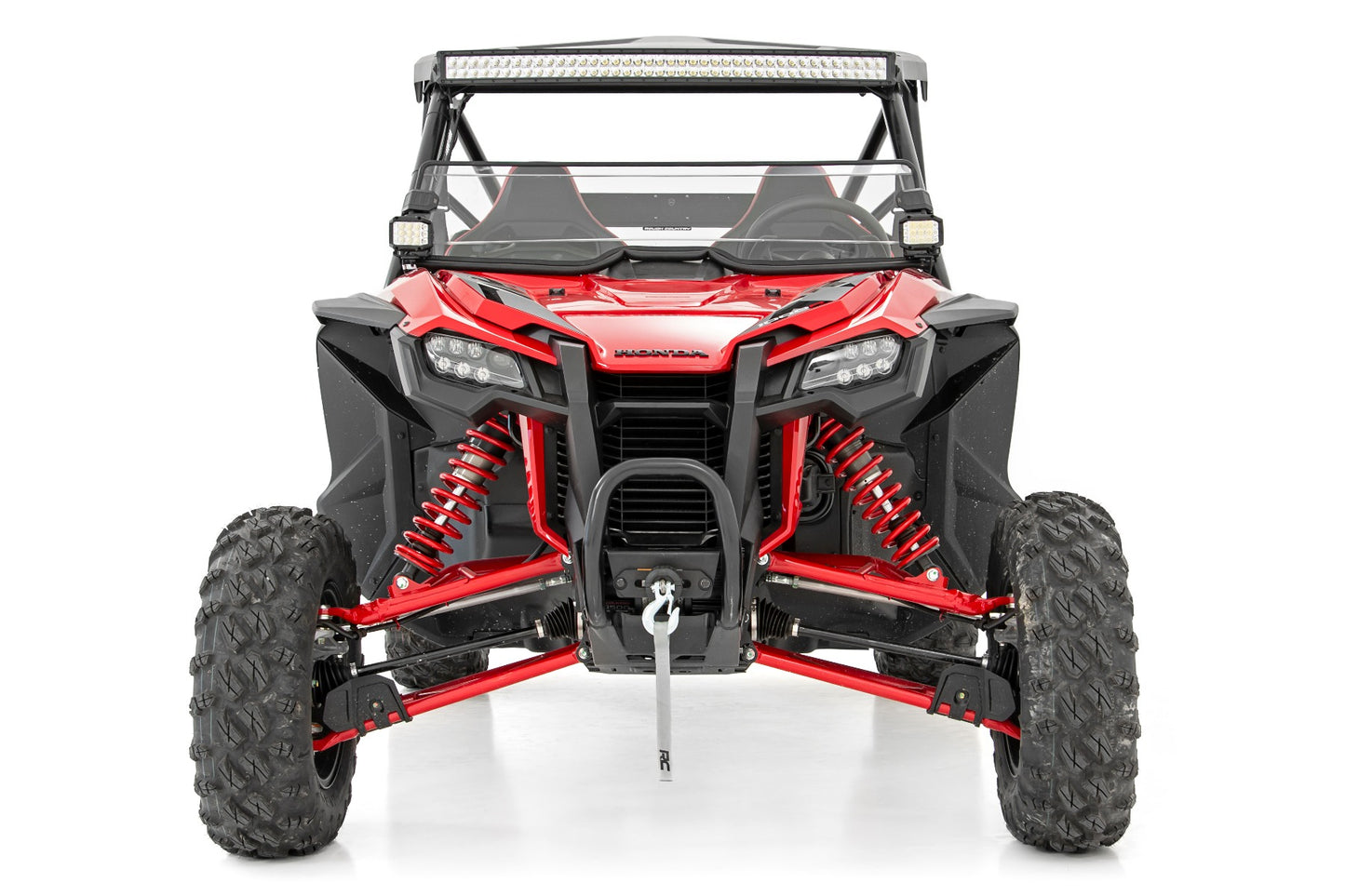 Honda Scratch Resistant Half Windshield (2019-2020 Honda Talon) Rough Country-3