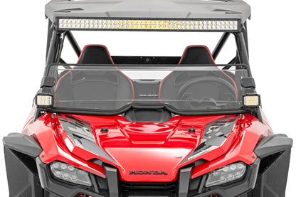 Honda Scratch Resistant Half Windshield (2019-2020 Honda Talon) Rough Country-4
