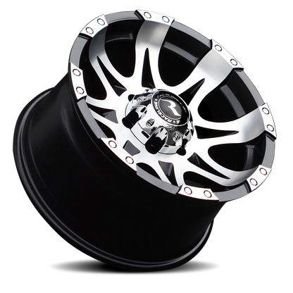 Aluminum 16x8 Raptor 982 Black Machined Face Raceline Wheels-1