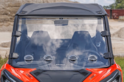 Vented Full Windshield Scratch Resistant Can-Am Maverick Sport 1000R Rough Country-5