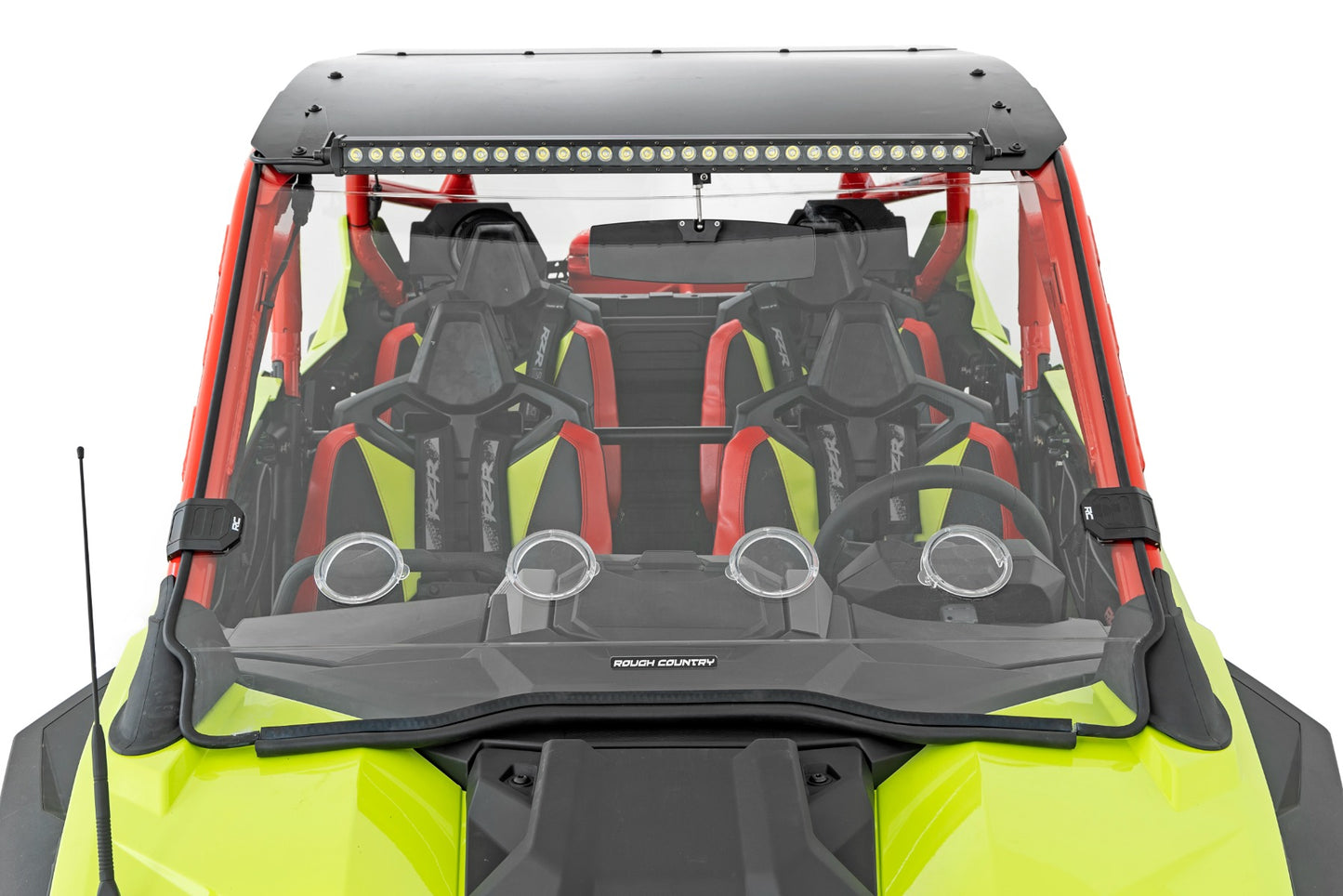 Vented Full Windshield Scratch Resistant Polaris RZR Turbo R Rough Country-1