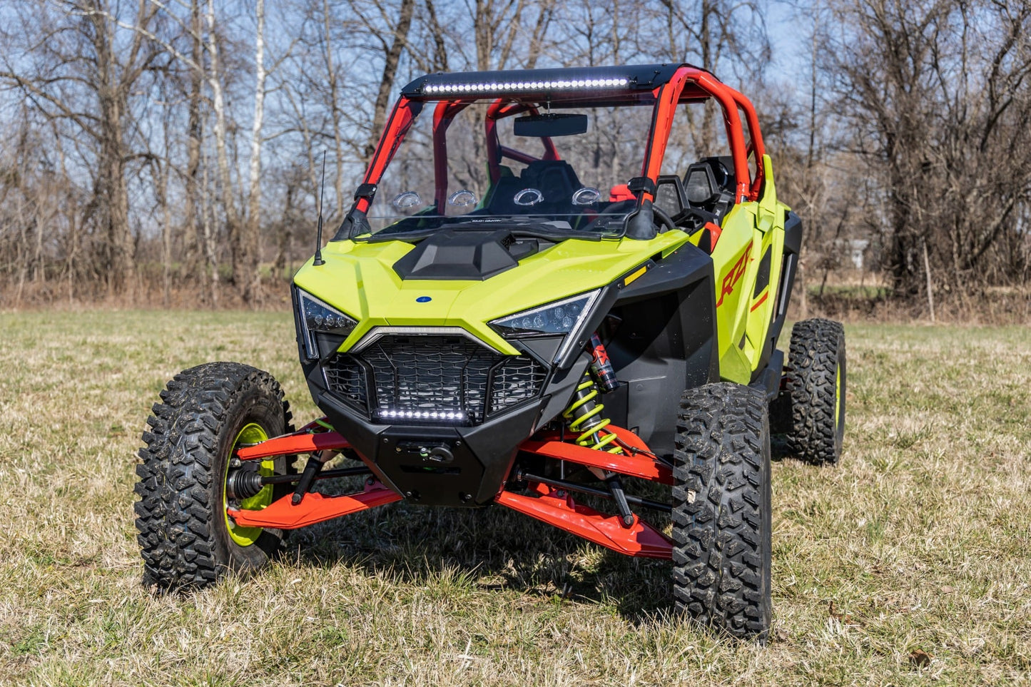 Vented Full Windshield Scratch Resistant Polaris RZR Turbo R Rough Country-5