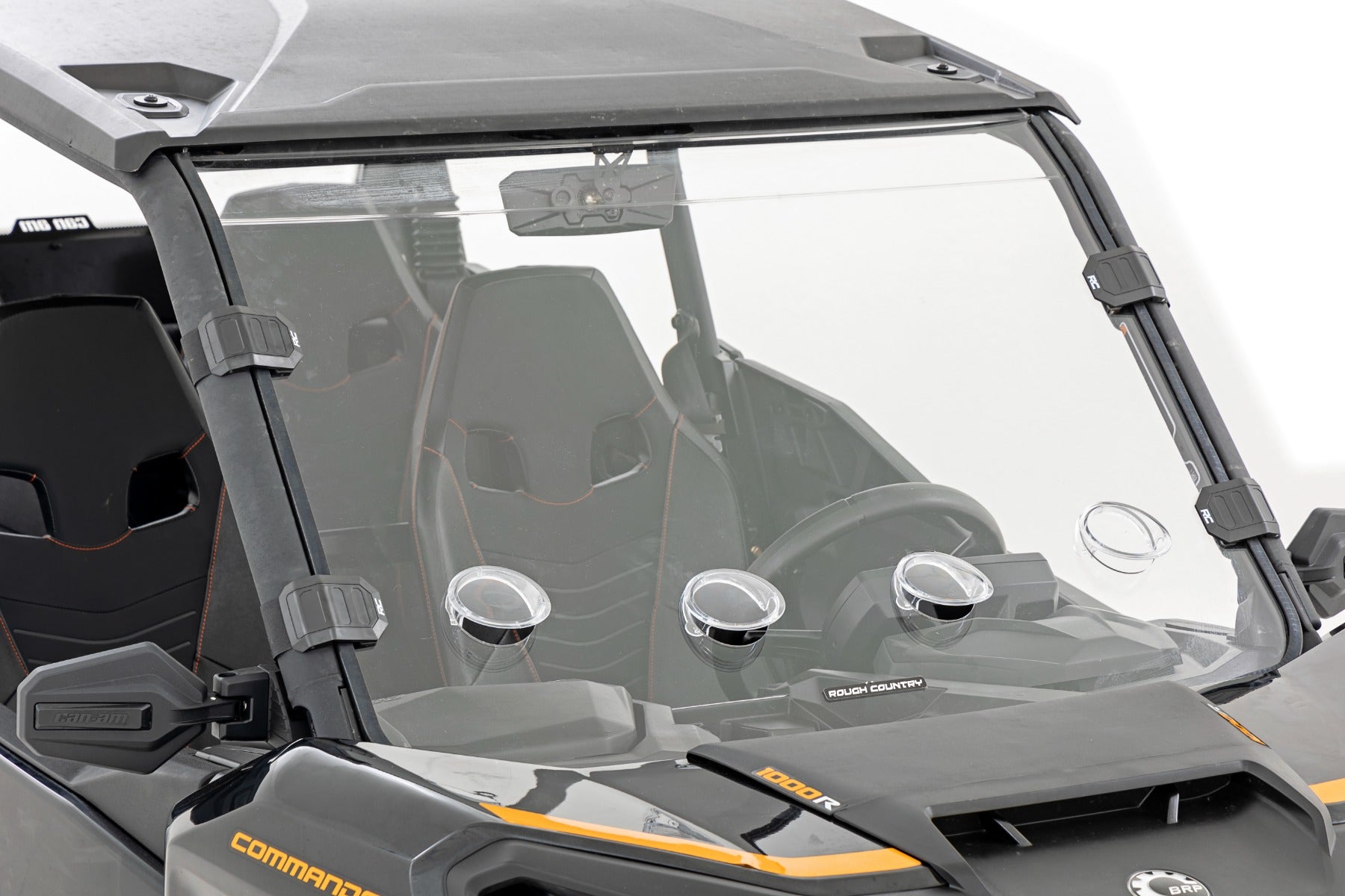 Rough Country Vented Full Windshield Scratch Resistant Can-Am Commander XT (21-22) Rough Country