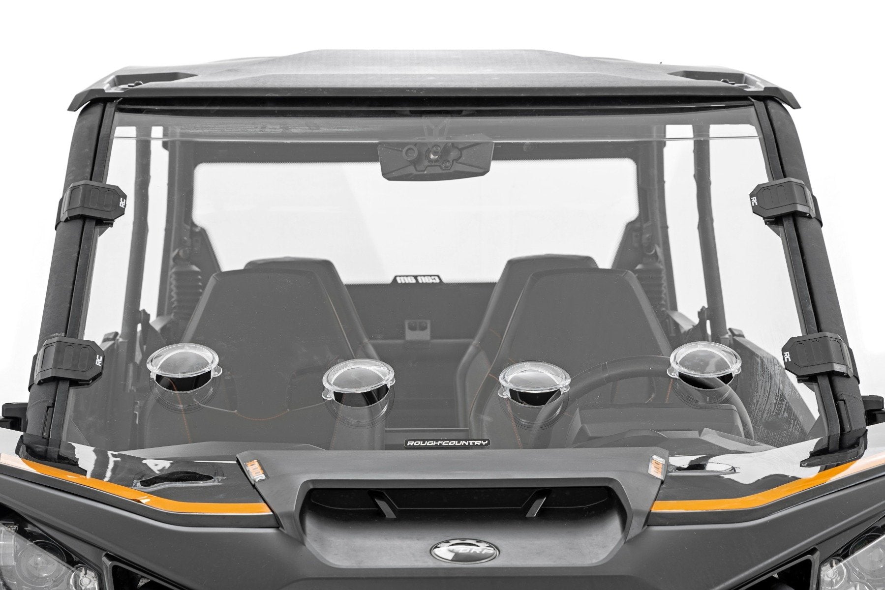 Vented Full Windshield Scratch Resistant Can-Am Commander XT (21-22) Rough Country-3