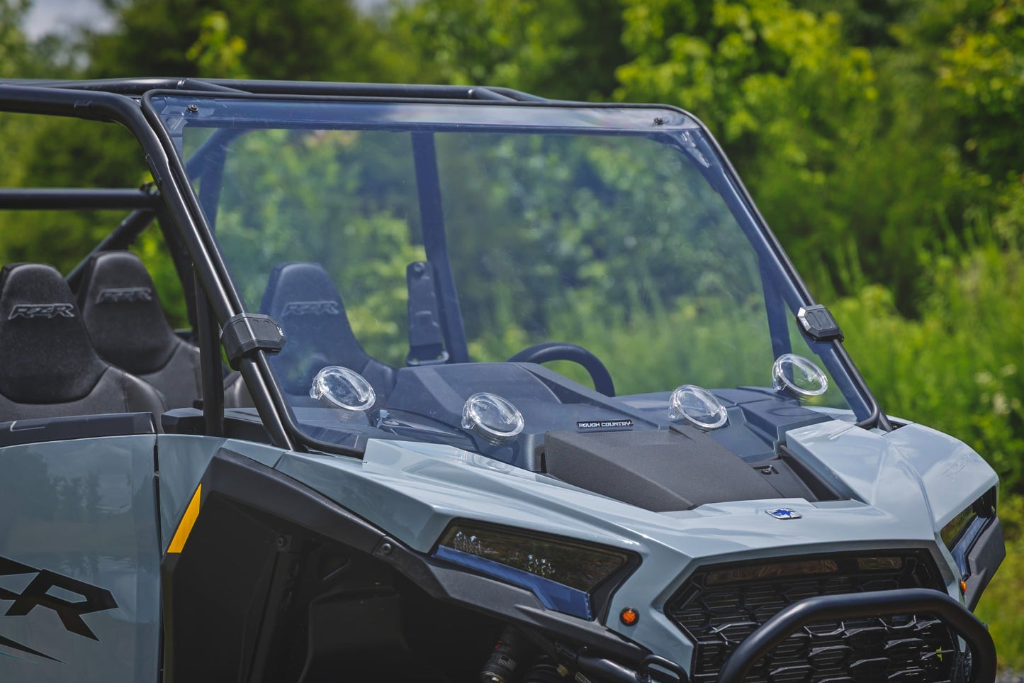 Vented Full Windshield Scratch Resistant Polaris RZR XP 4 1000 Rough Country-4