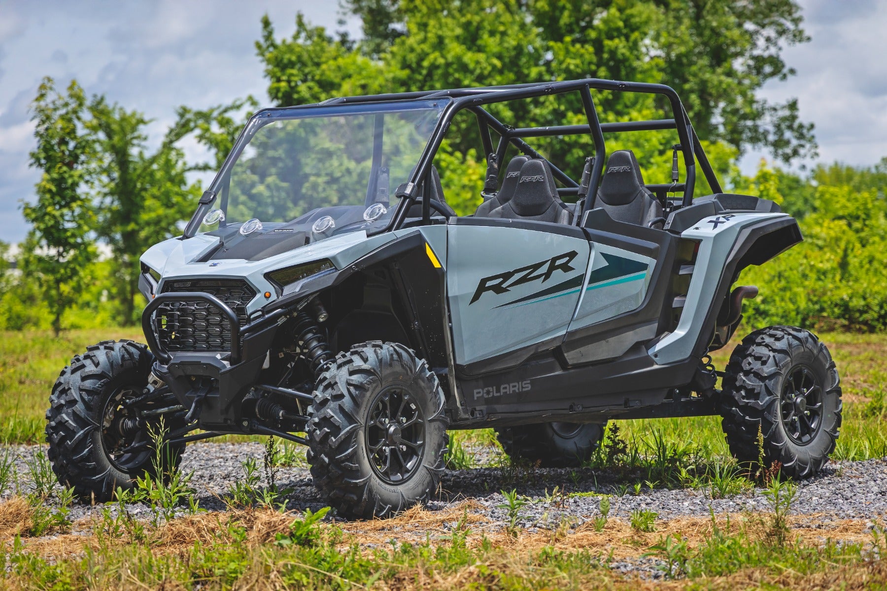 Vented Full Windshield Scratch Resistant Polaris RZR XP 4 1000 Rough Country-5