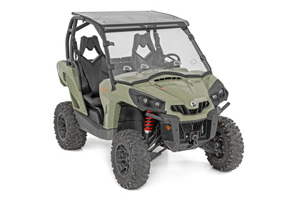 Vented Full Windshield Scratch Resistant 11-20 Can-Am Commander Rough Country-3