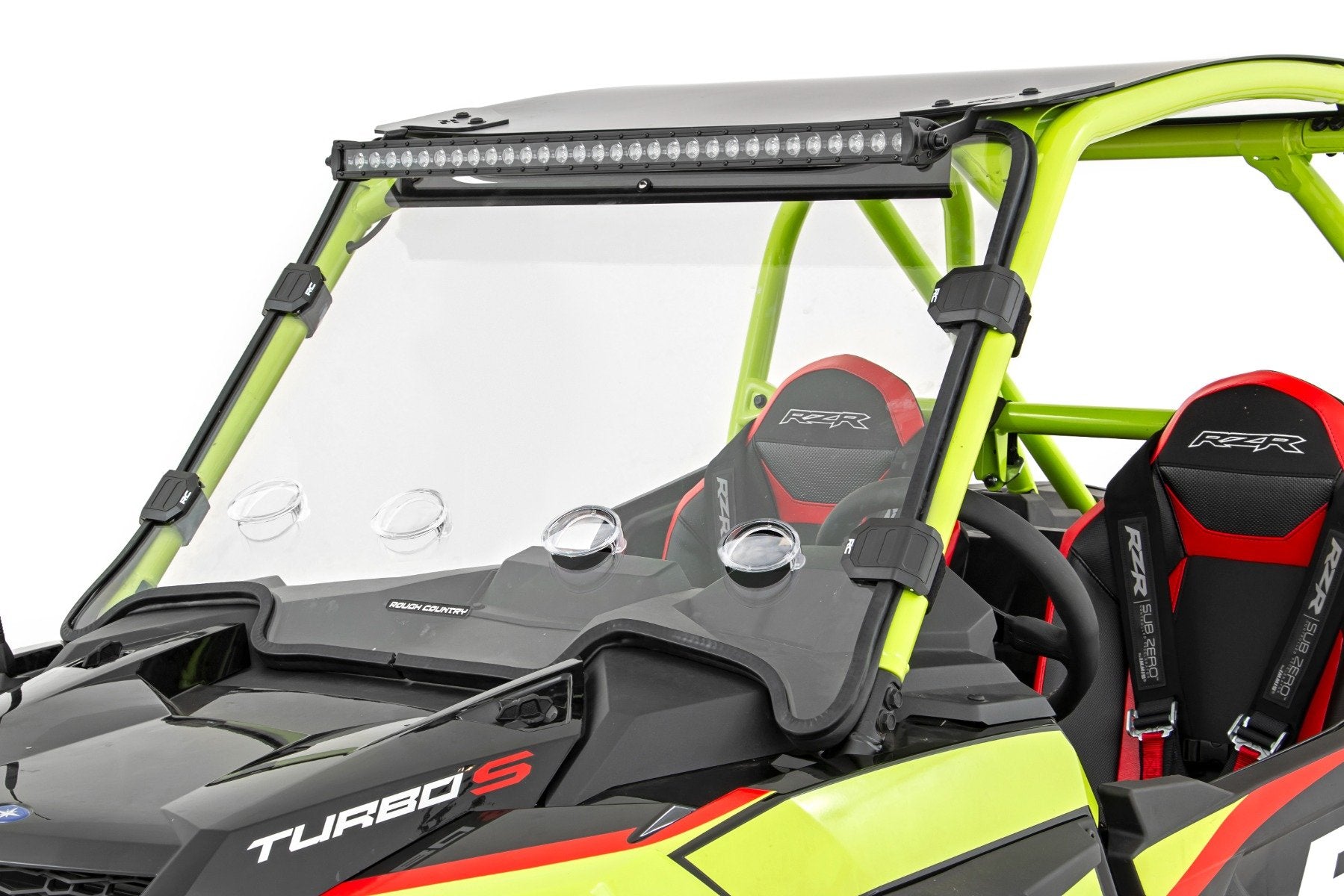 Rough Country Vented Full Windshield Scratch Resistant 19-21 Polaris RZR Turbo S Rough Country