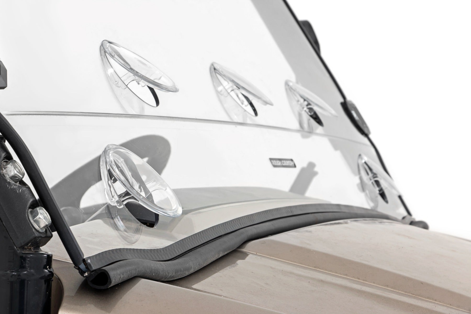 Rough Country Vented Full Windshield Scratch Resistant 15-22 Kawasaki Mule Pro-FX Rough Country