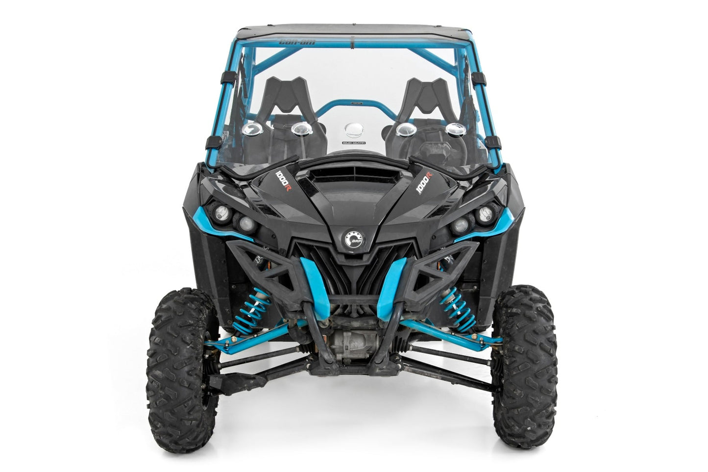 Vented Full Windshield Scratch Resistant Can-Am Maverick Max 1000R X Rough Country-4