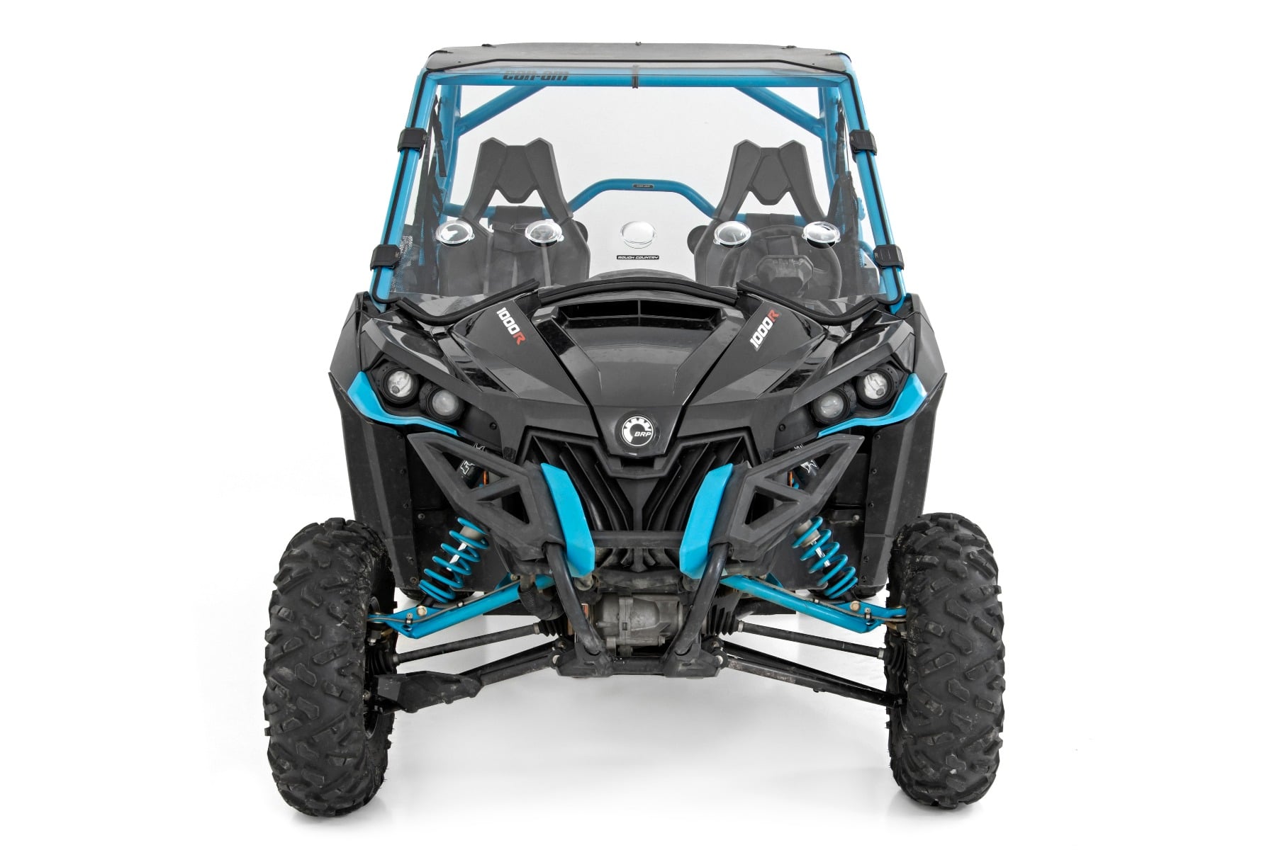Vented Full Windshield Scratch Resistant Can-Am Maverick Max 1000R X Rough Country-4