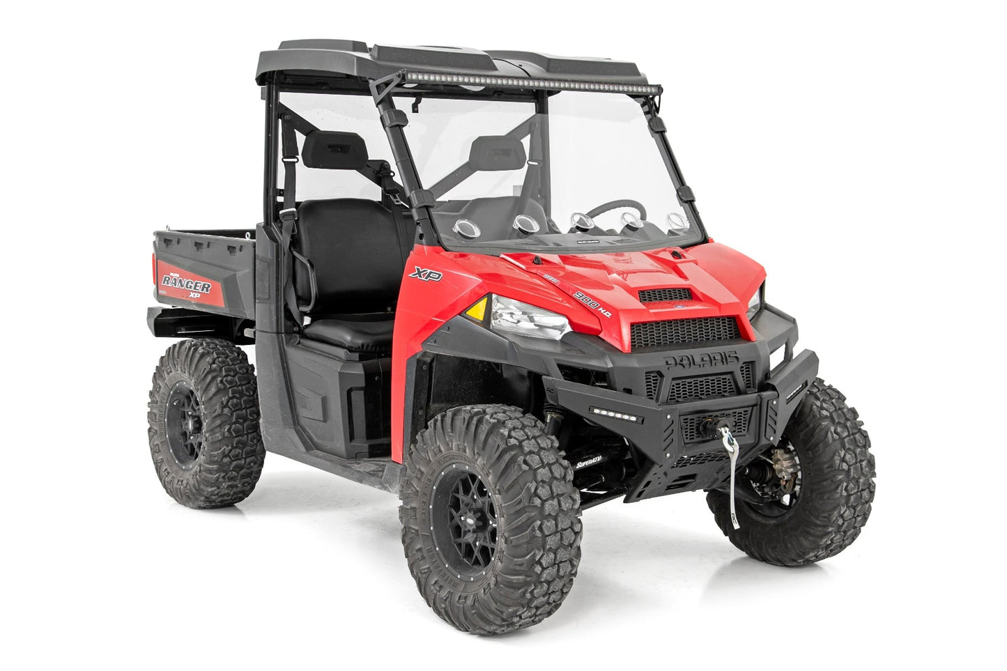 Vented Full Windshield Scratch Resistant Polaris Ranger 1000/Ranger XP 900/1000 Rough Country-4