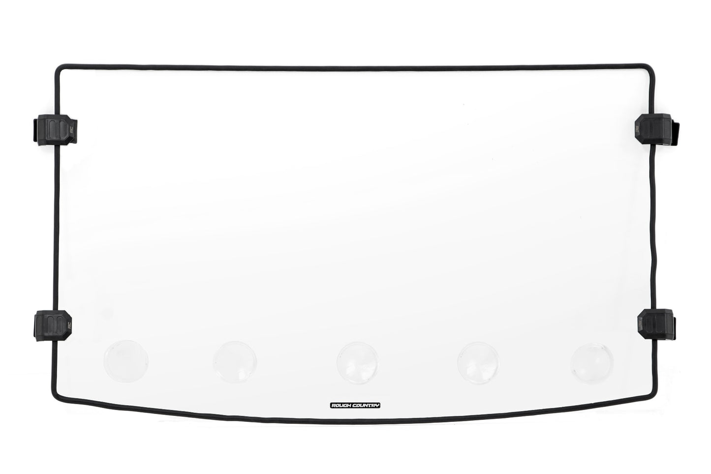 Rough Country Polaris Scratch Resistant Full Vented Windshield For 16-18 Ranger 1000XP and 13-20 Ranger 900XP Rough Country