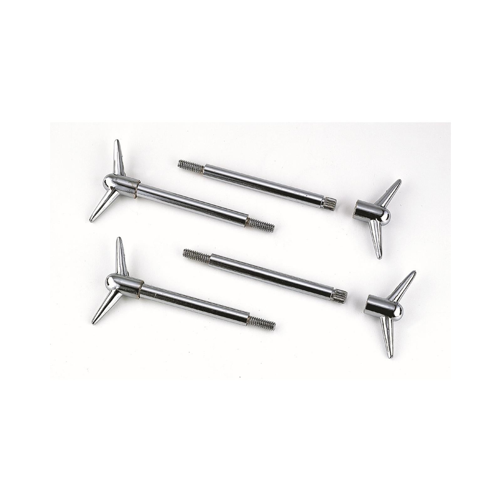 Valve Cover Y Wing Bolts Chrome Plated 4 pack Fits Chevrolet 262-400 Gen I Small Block & Chevrolet 396-454 Big Block 1/4-20 x 5/8 Inch Mr Gasket