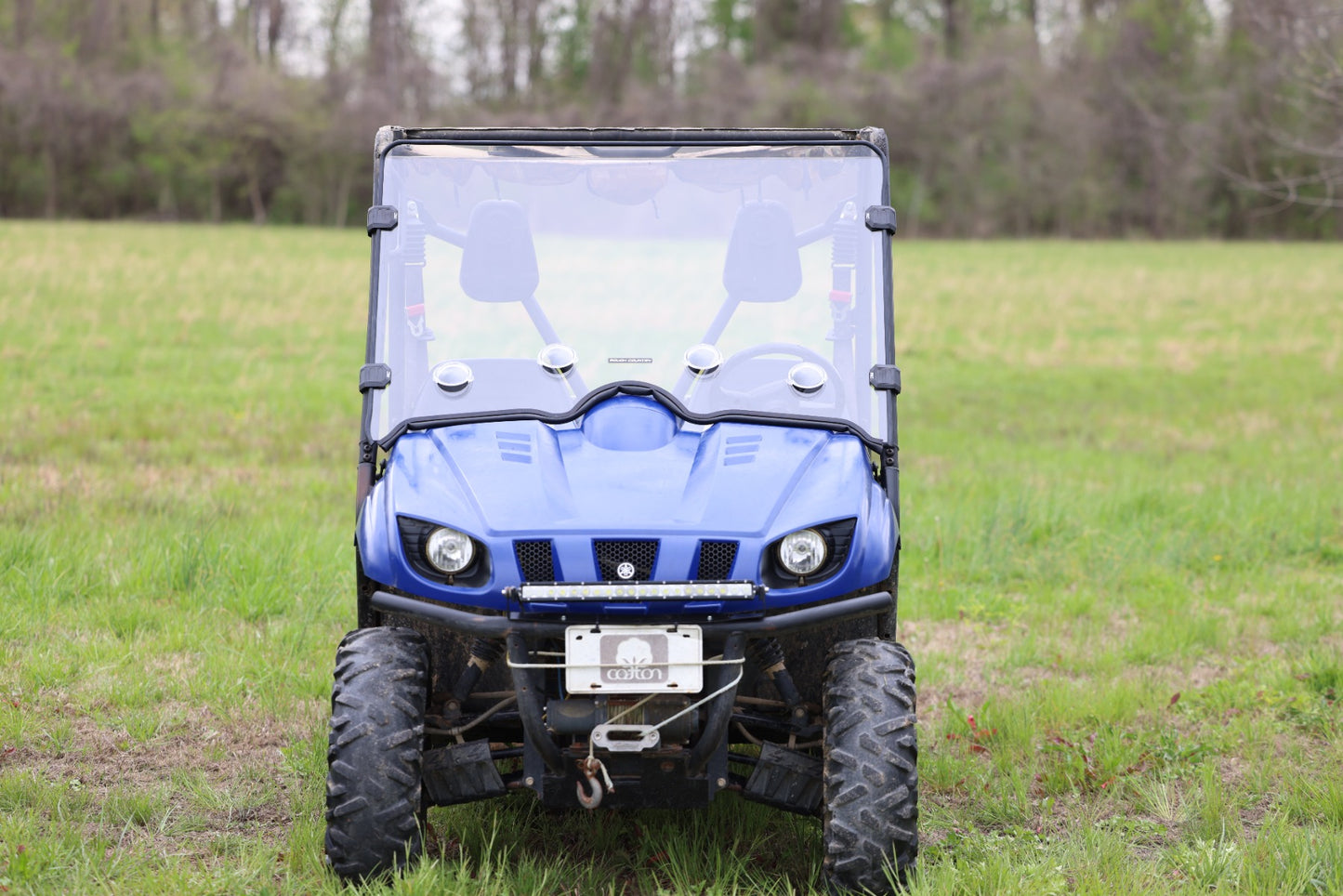 Vented Full Windshield Scratch Resistant Yamaha Rhino 450/Rhino 700 Rough Country-1