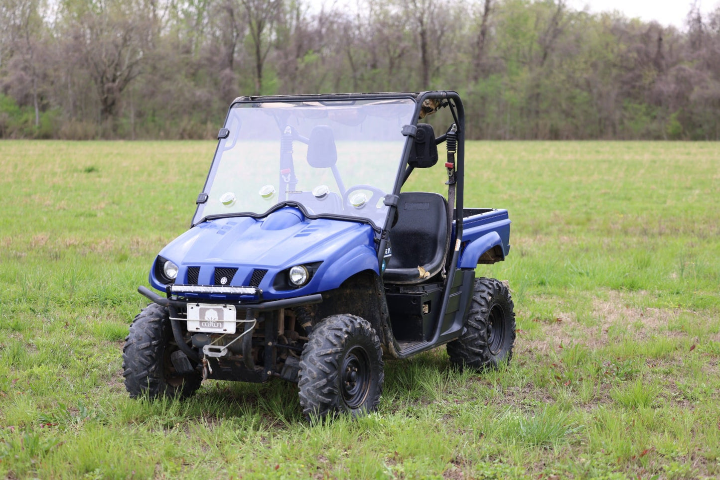 Vented Full Windshield Scratch Resistant Yamaha Rhino 450/Rhino 700 Rough Country-2