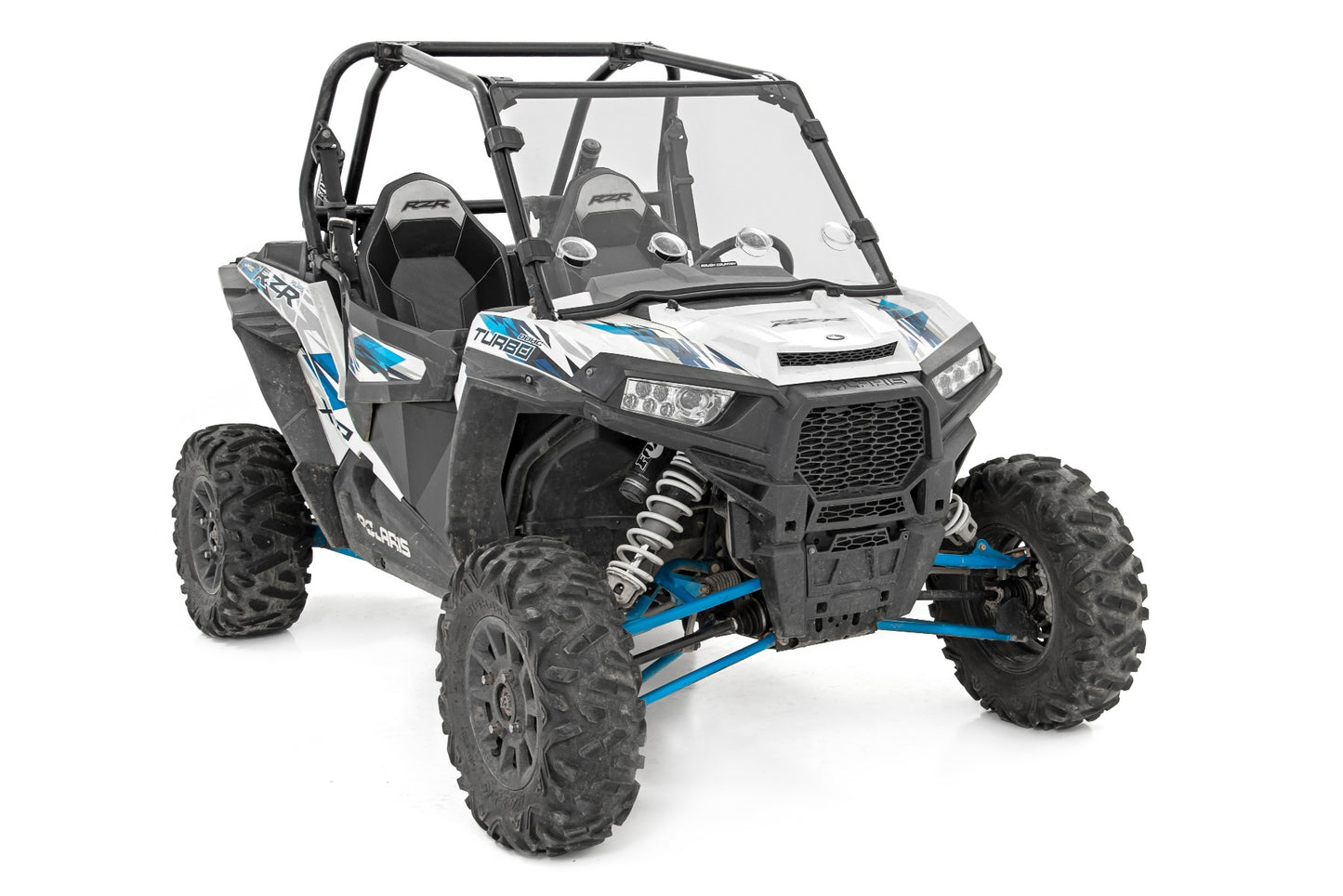Full Windshield Vented Scratch Resistant Polaris RZR XP 1000 Rough Country-3