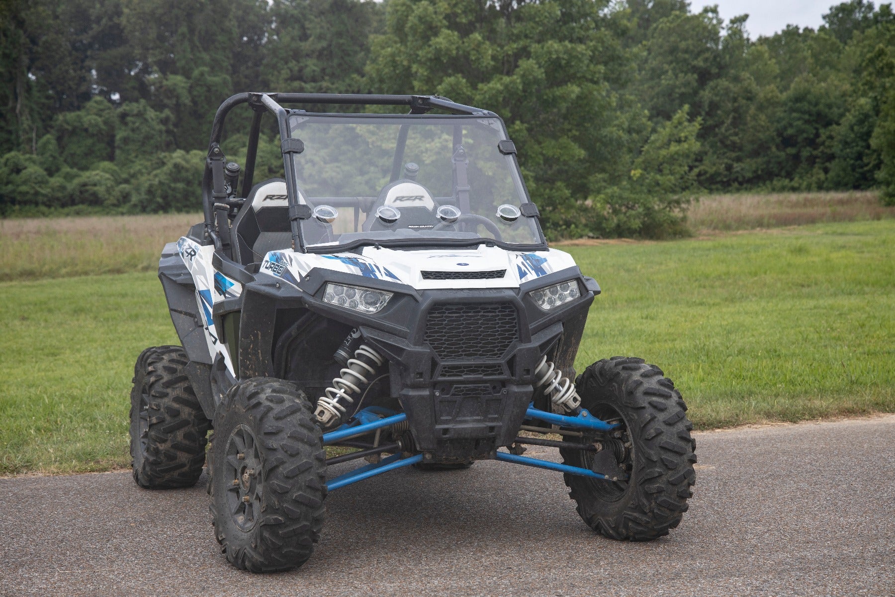 Full Windshield Vented Scratch Resistant Polaris RZR XP 1000 Rough Country-4