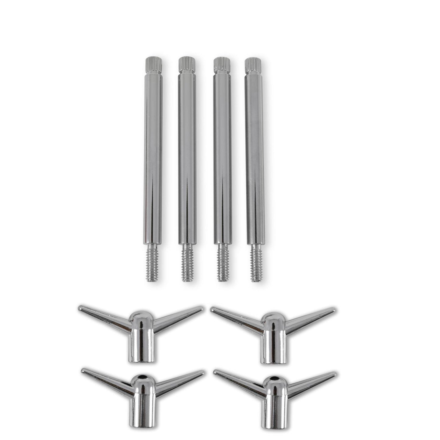 Valve Cover Y Wing Bolts Chrome Plated 4 pack Fits Chevrolet 262-400 Gen I Small Block & Chevrolet 396-454 Big Block 1/4-20 x 5/8 Inch Mr Gasket-1