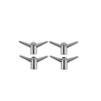 Valve Cover Y Wing Bolts Chrome Plated 4 pack Fits Chevrolet 262-400 Gen I Small Block & Chevrolet 396-454 Big Block 1/4-20 x 5/8 Inch Mr Gasket-4